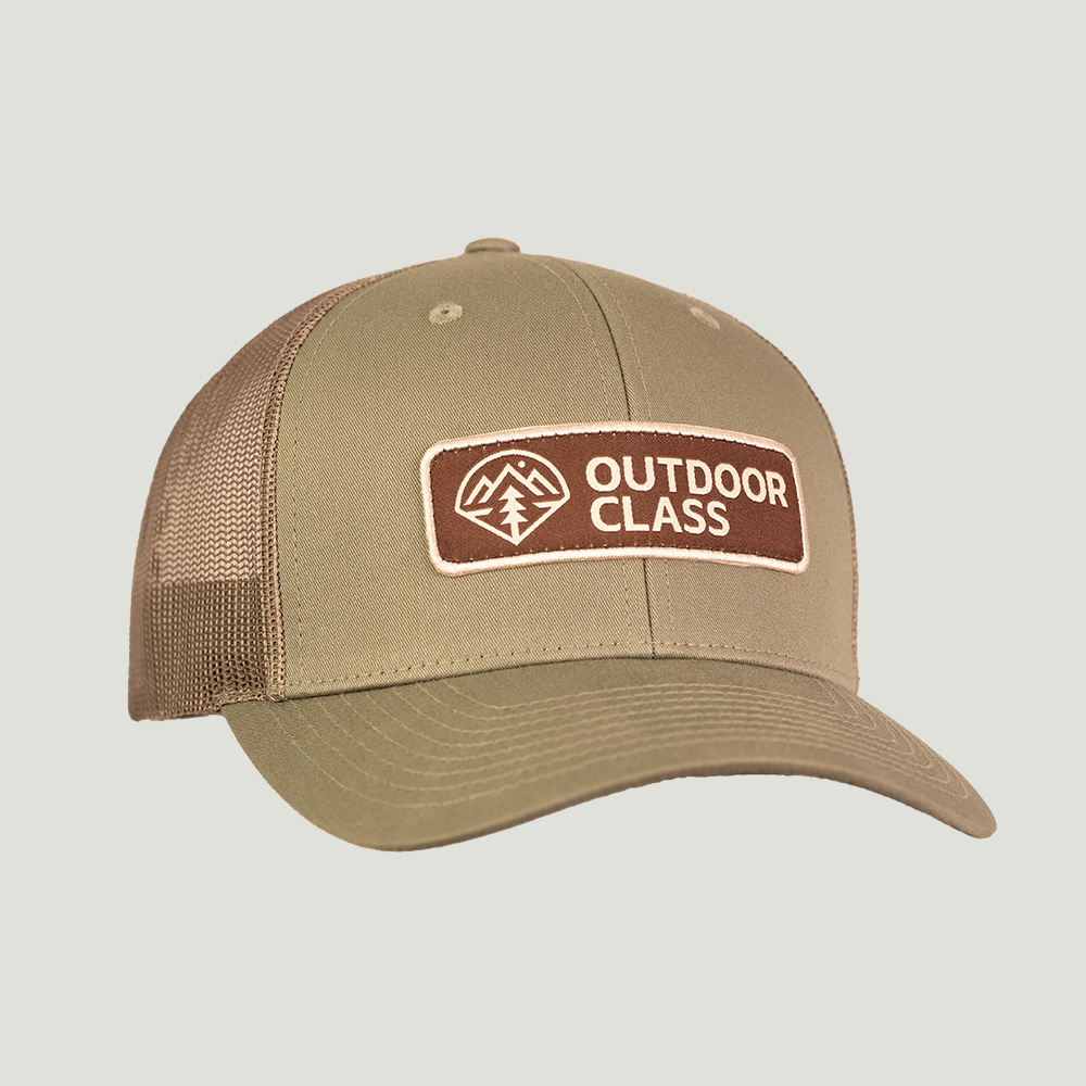 OutdoorClass Loden cap, Coffee/Khaki patch